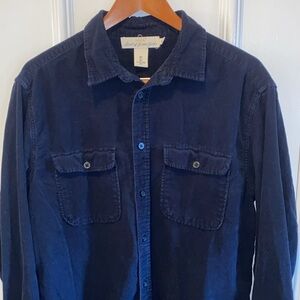 Men’s H&M Navy Blue Button Down Shirt Size L